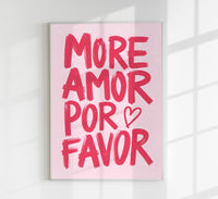 More amor por favor pink Art Print – Poster by Patroa Studio — Ansicht 1