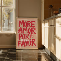 More amor por favor pink Art Print – Poster by Patroa Studio — Ansicht 2