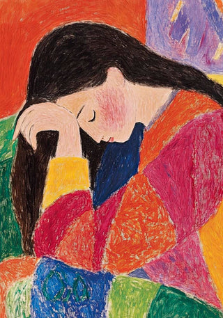 Colorful Girl – Art Print | Porträtkunst | Ausstellungsposter