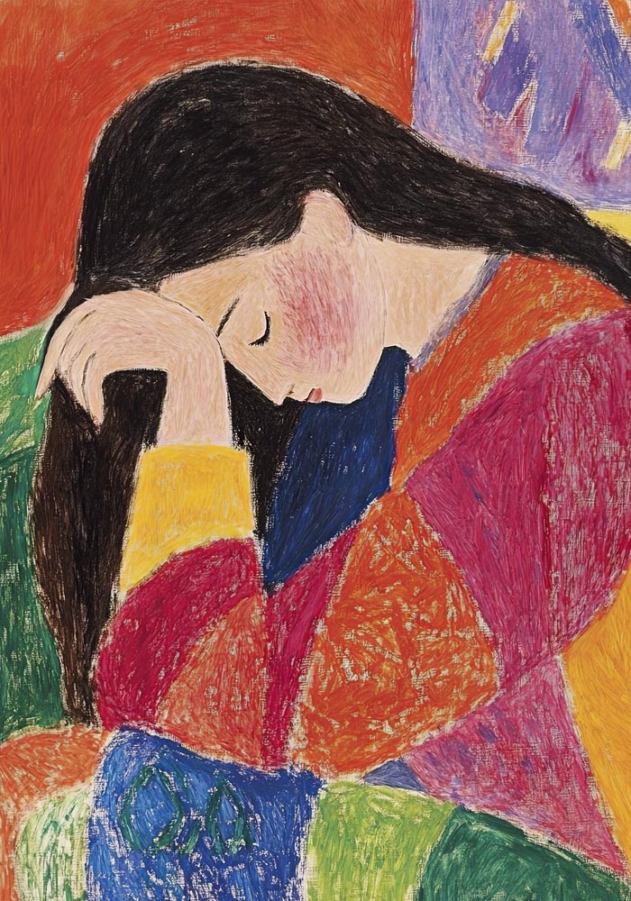 Colorful Girl – Art Print | Porträtkunst | Ausstellungsposter — Ansicht 4