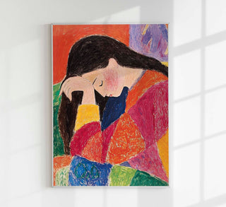 Colorful Girl – Art Print | Porträtkunst | Ausstellungsposter