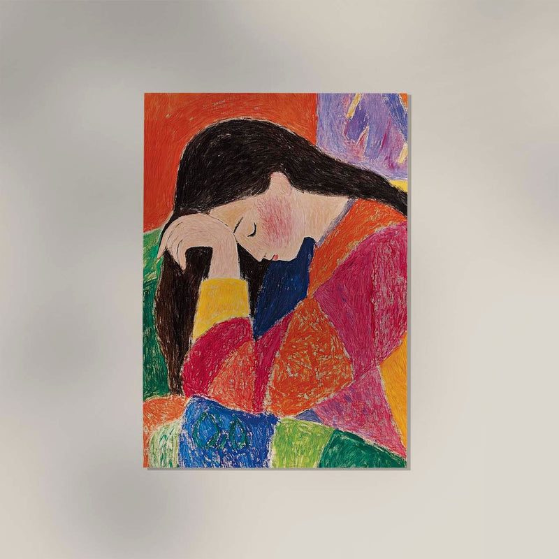 Colorful Girl – Art Print | Porträtkunst | Ausstellungsposter — Ansicht 3