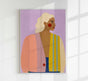 Girl in Lila Art Poster – Fine Art Print UV-Resistant Canvas Edition