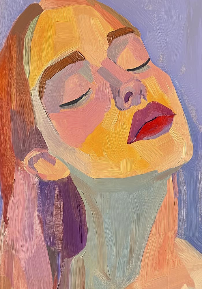 Contemplating Woman – Art Print | Porträtkunst | Ausstellungsposter — Ansicht 4