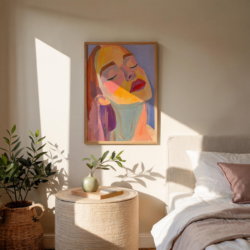 Contemplating Woman – Art Print | Porträtkunst | Ausstellungsposter — Ansicht 2
