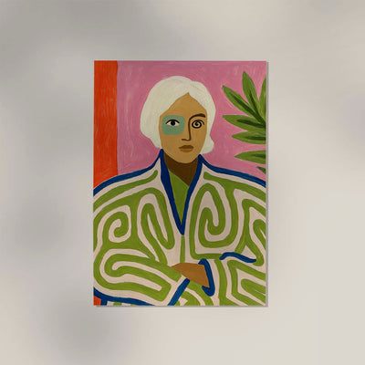 Girl & Exotic Jacket Art Print – Fashion Illustration Art Print