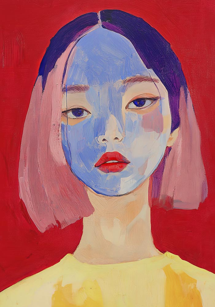 Short Hair Girl – Modern Art Print | Fine Art Print | UV-resistant — Ansicht 4