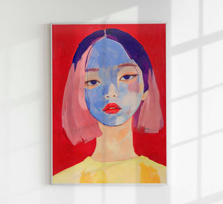 Short Hair Girl – Modern Art Print | Fine Art Druck | UV-beständig