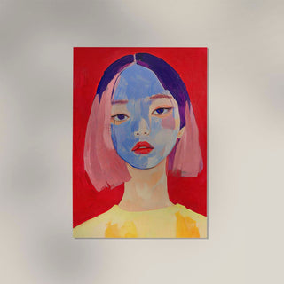 Short Hair Girl – Modern Art Print | Fine Art Druck | UV-beständig