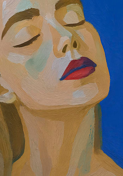 Feeling the Breeze on Her Face Art Print – Sanft, Beruhigend, Naturnah