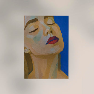 Feeling the Breeze on Her Face Art Print – Sanft, Beruhigend, Naturnah