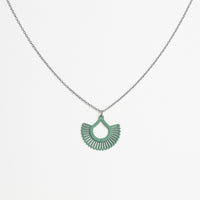 "Boho" Necklace with Wooden Pendant – featherlight, sustainable, skin-friendly — Ansicht 7