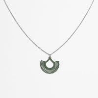 "Boho" Necklace with Wooden Pendant – featherlight, sustainable, skin-friendly — Ansicht 1