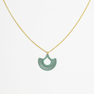 „Boho“ Halskette mit Holzanhänger – federleicht | nachhaltig | hautfreundlich