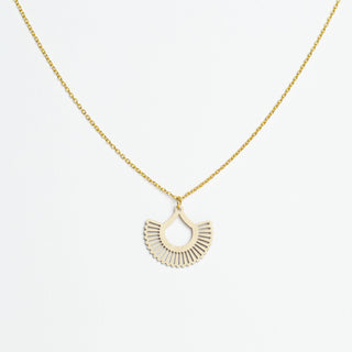 „Boho“ Halskette mit Holzanhänger – federleicht | nachhaltig | hautfreundlich