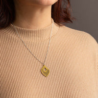 "Mindful" Necklace with Wooden Pendant – Feather-light & Sustainable — Ansicht 33