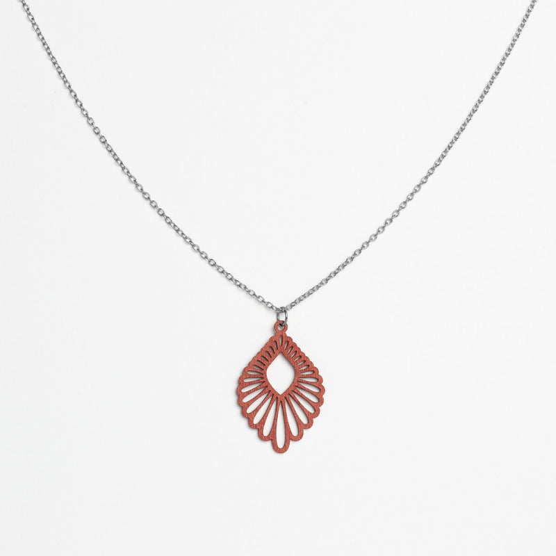 "Mindful" Necklace with Wooden Pendant – Feather-light & Sustainable — Ansicht 7