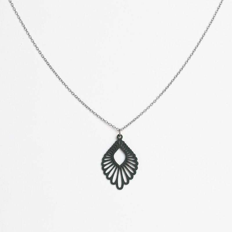 "Mindful" Necklace with Wooden Pendant – Feather-light & Sustainable — Ansicht 25
