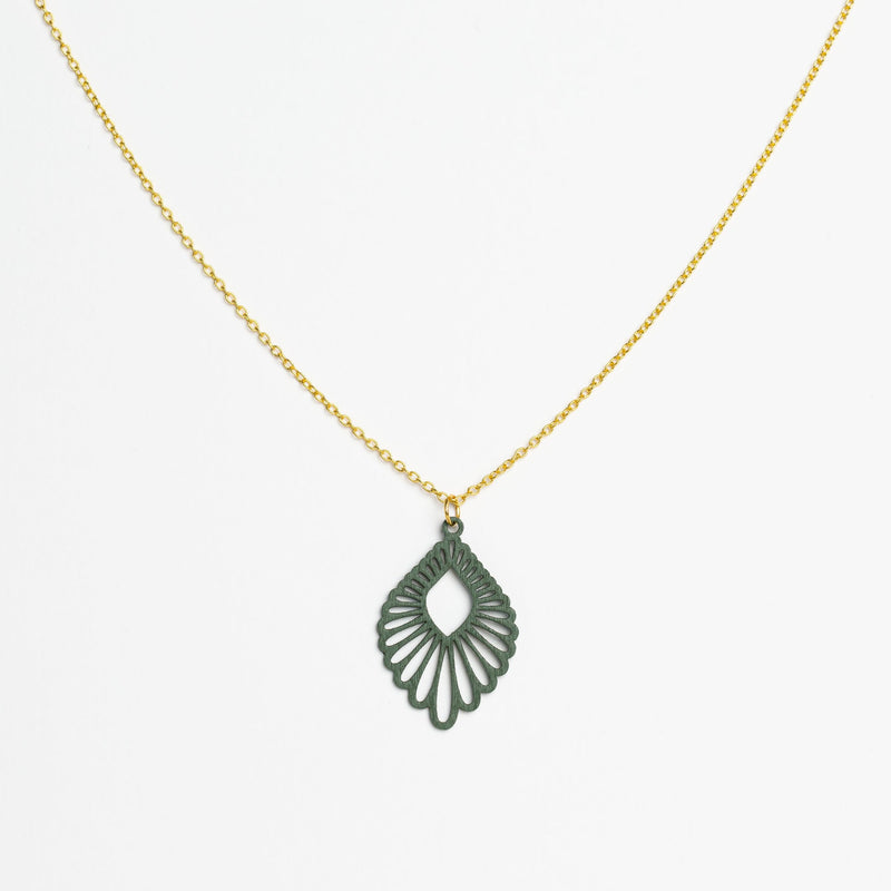 "Mindful" Necklace with Wooden Pendant – Feather-light & Sustainable — Ansicht 14