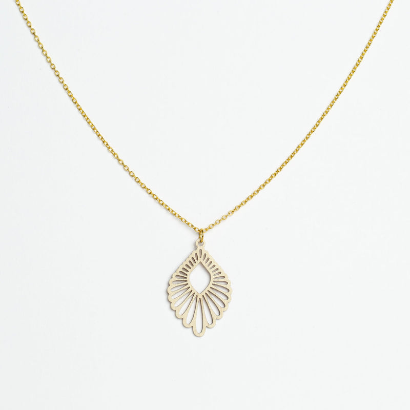 "Mindful" Necklace with Wooden Pendant – Feather-light & Sustainable — Ansicht 20