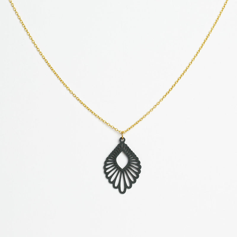 "Mindful" Necklace with Wooden Pendant – Feather-light & Sustainable — Ansicht 26