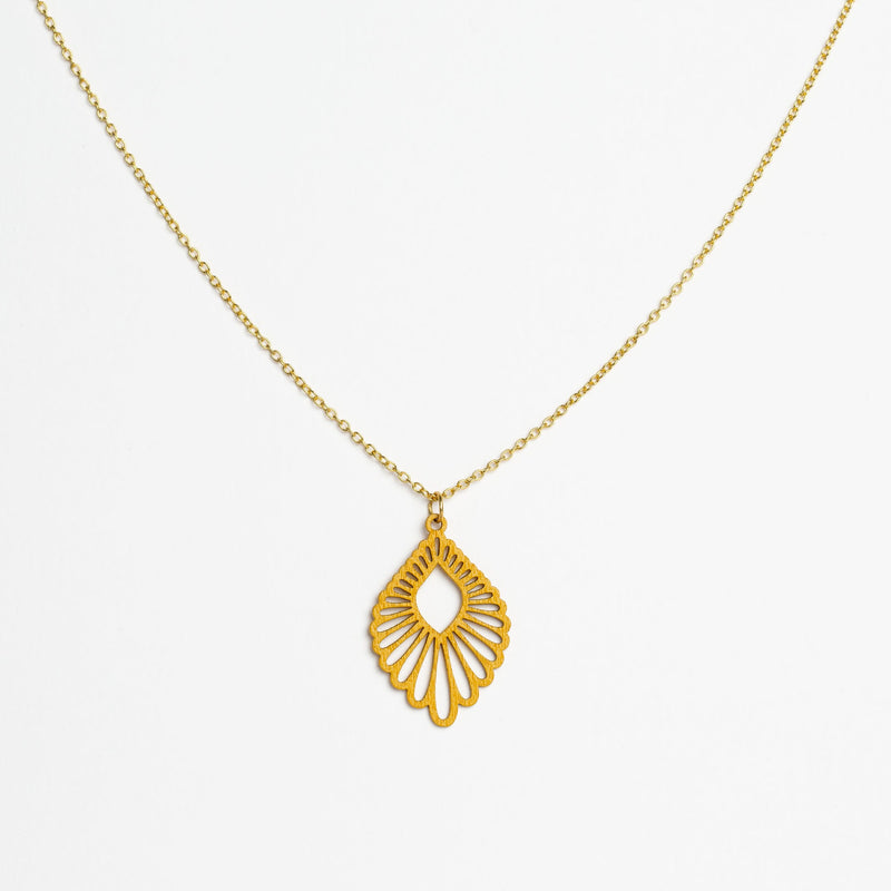 "Mindful" Necklace with Wooden Pendant – Feather-light & Sustainable — Ansicht 32