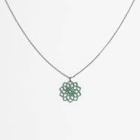 "Mandala" Necklace Wooden Pendant - feather-light, hypoallergenic, sustainable — Ansicht 1