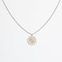 "Mandala" Necklace Wooden Pendant - feather-light, hypoallergenic, sustainable