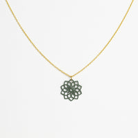 "Mandala" Necklace Wooden Pendant - feather-light, hypoallergenic, sustainable — Ansicht 14