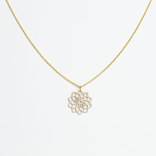 „Mandala“ Halskette mit Holzanhänger – federleicht | nachhaltig | hautfreundlich