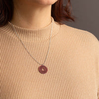 "Spirit" Necklace Wooden Pendant Stainless Steel – feather-light skin-friendly — Ansicht 15
