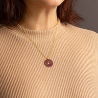 "Spirit" Necklace Wooden Pendant Stainless Steel – feather-light skin-friendly — Ansicht 16