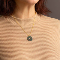 "Spirit" Necklace Wooden Pendant Stainless Steel – feather-light skin-friendly — Ansicht 22