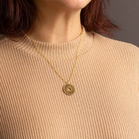 "Spirit" Necklace Wooden Pendant Stainless Steel – feather-light skin-friendly — Ansicht 34