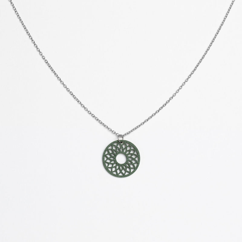 "Spirit" Necklace Wooden Pendant Stainless Steel – feather-light skin-friendly — Ansicht 19