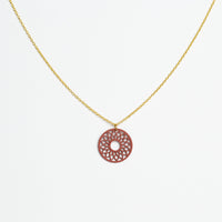 "Spirit" Necklace Wooden Pendant Stainless Steel – feather-light skin-friendly — Ansicht 14