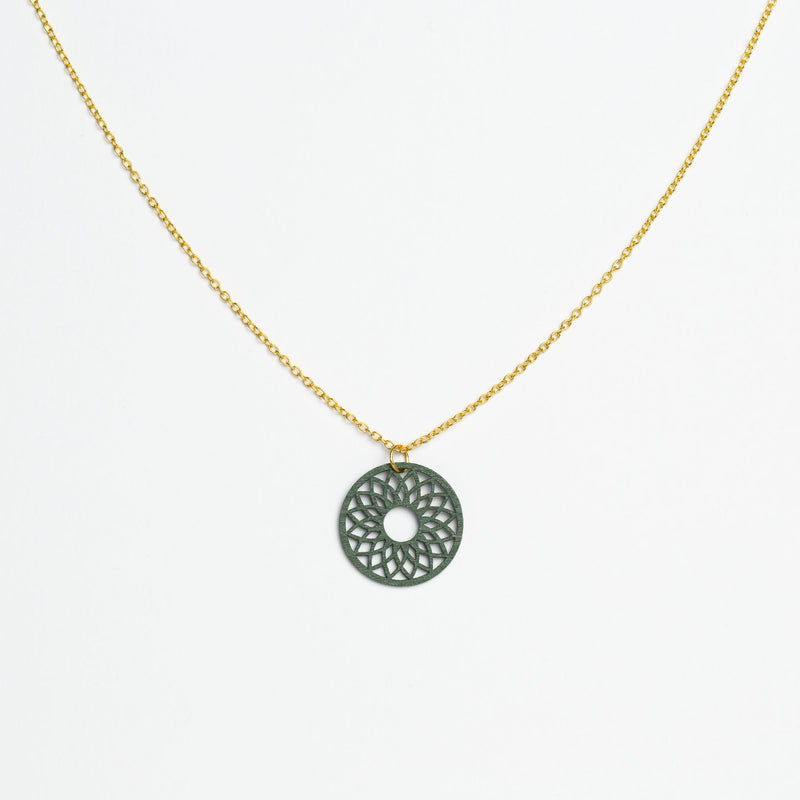 "Spirit" Necklace Wooden Pendant Stainless Steel – feather-light skin-friendly — Ansicht 20