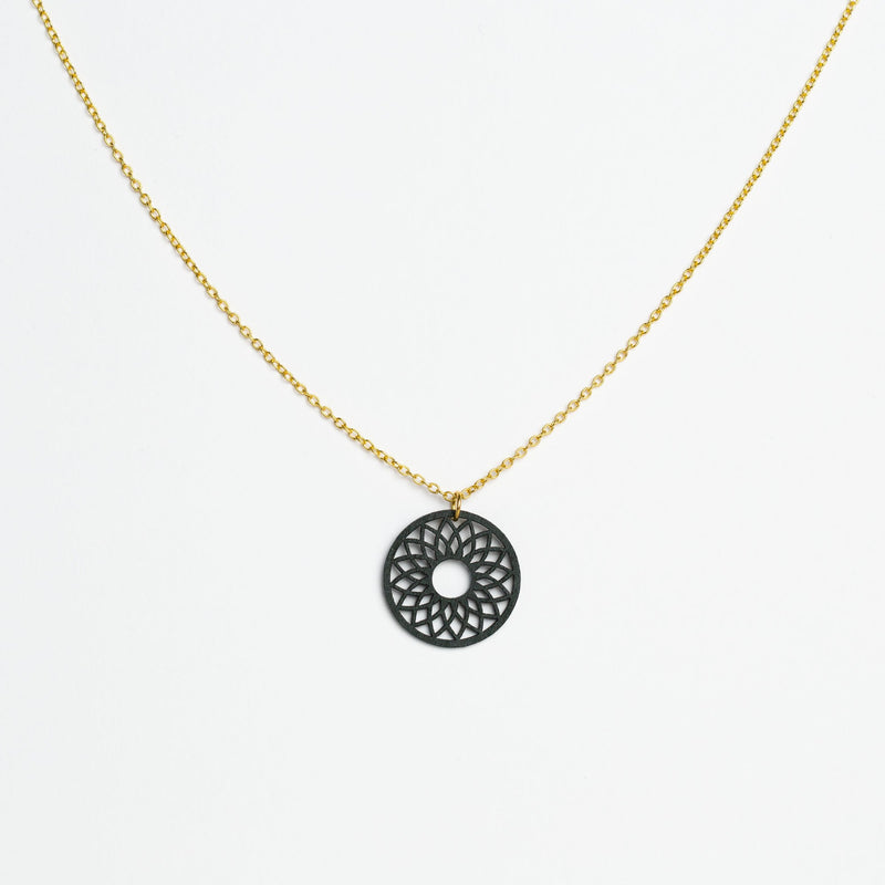 "Spirit" Necklace Wooden Pendant Stainless Steel – feather-light skin-friendly — Ansicht 26