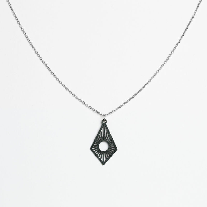 "Sunrise" Necklace with Wooden Pendant – Feather-light, Sustainable, Skin-friendly — Ansicht 31