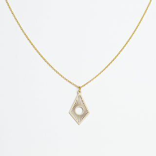 „Sunrise“ Halskette mit Holzanhänger – federleicht | nachhaltig | hautfreundlich