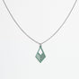 "Tribe" Necklace Wooden Pendant - Stainless Steel, Handmade