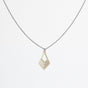 "Tribe" Necklace Wooden Pendant - Stainless Steel, Handmade