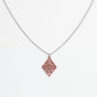 "Tribal Echo" Necklace Wooden Pendant - featherlight handmade hypoallergenic