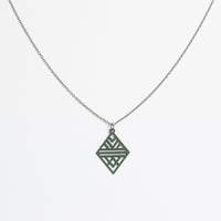 "Tribal Echo" Necklace Wooden Pendant - featherlight handmade hypoallergenic — Ansicht 19