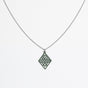 "Tribal Echo" Necklace Wooden Pendant - featherlight handmade hypoallergenic
