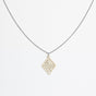 "Tribal Echo" Necklace Wooden Pendant - featherlight handmade hypoallergenic