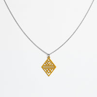 "Tribal Echo" Necklace Wooden Pendant - featherlight handmade hypoallergenic — Ansicht 31