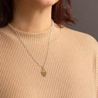 "Leaf" Necklace Wooden Pendant – Hypoallergenic Stainless Steel — Ansicht 33