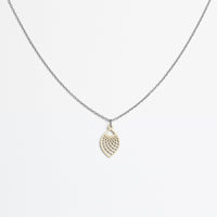 "Leaf" Necklace Wooden Pendant – Hypoallergenic Stainless Steel — Ansicht 25