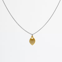 "Leaf" Necklace Wooden Pendant – Hypoallergenic Stainless Steel — Ansicht 31